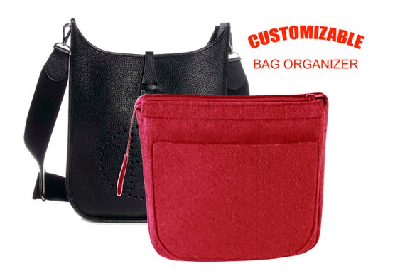 For Her. mes Evelyn TPM  bag insert organizer purse insert with Ipad place and zippered flap (7.8inch hight)  ,EXPRESS SHIPPING by SenamonBagOrganizer