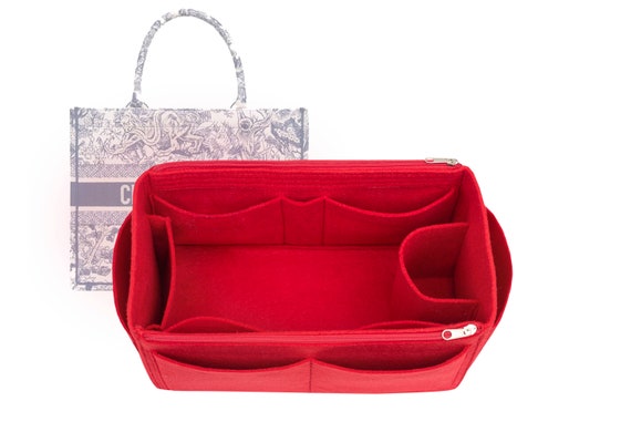 For "Canvas Book Tote Bag"  Bag Insert Organizer In 6 Inches / 15cm Height Bag Insert, Purse Insert Organizer by SenamonBagOrganizer