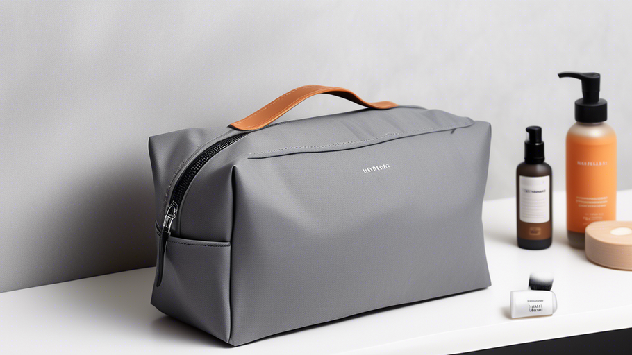 Sleek and Practical: The Essential Gray Toiletry Bag