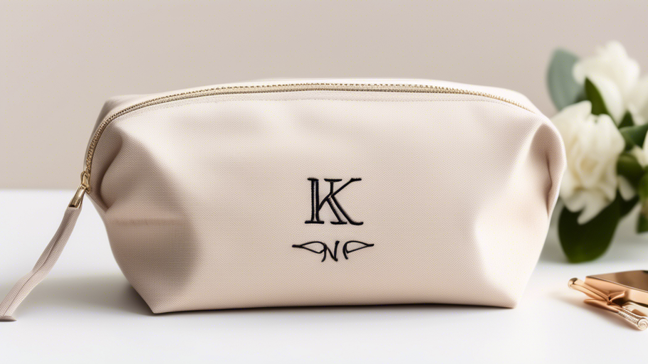 Personalized Pouches: Cosmetic Bags with Initials