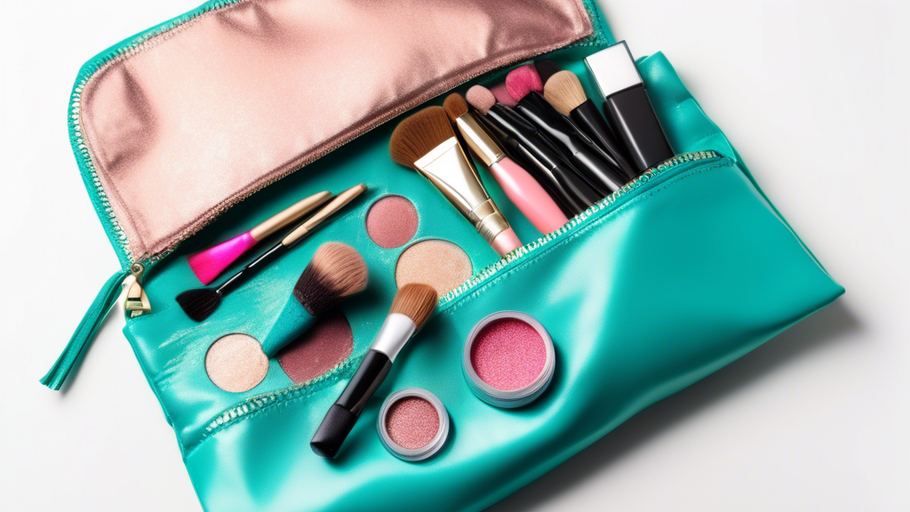 Teal Makeup Bag Essentials