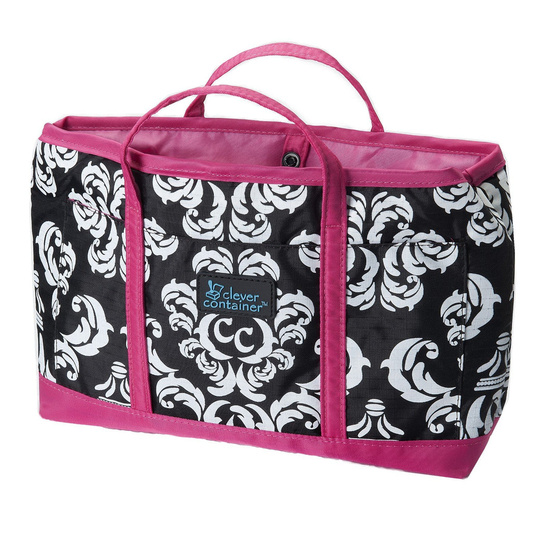 Purse Organizer - Damask with Pink - 75% OFF