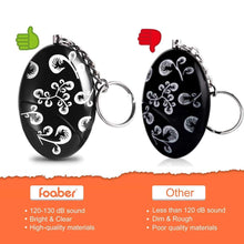 Load image into Gallery viewer, Shop here foaber personal alarm keychain personal alarms for women purse self defense keychain safe sound 120 130 db alarm device for women elderly kids night workers