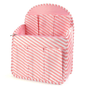 Discover xcharmer store backpack organizer insert travel purse multi pocket bag in bag organizer large backpack organizer large a pink stripe