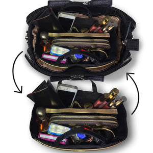 Discover the bag organizer beauty purse handbag tote insert multi use stylish open insert premium quality bonus make up pouch beautiful gift box